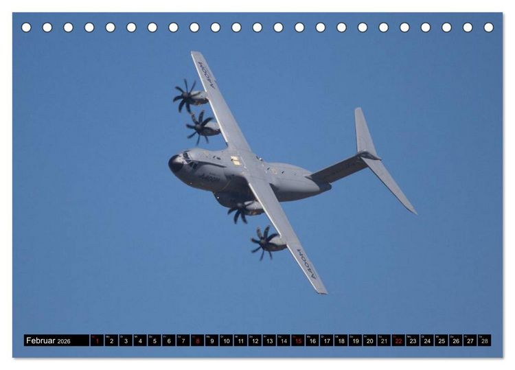 Produktbild: Augenblicke in der Luft: Airbus A400M (Tischkalender 2026 DIN A5 quer), CALVENDO Monatskalender