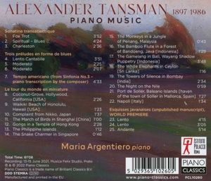 Produktbild: Tansman:Piano Music