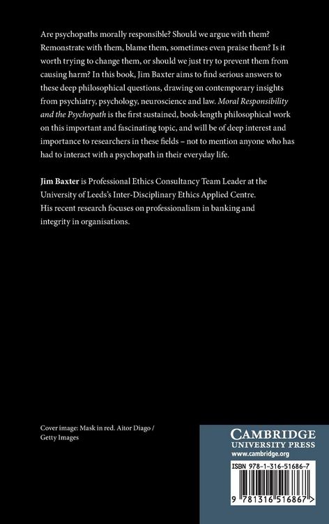 Produktbild: Moral Responsibility and the Psychopath