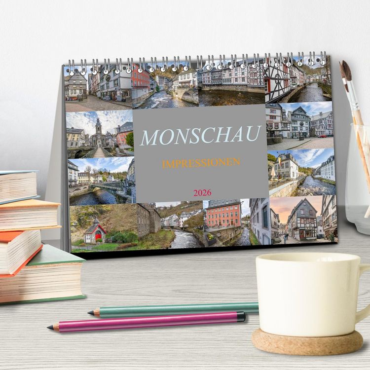 Produktbild: Monschau Impressionen (Tischkalender 2026 DIN A5 quer), CALVENDO Monatskalender