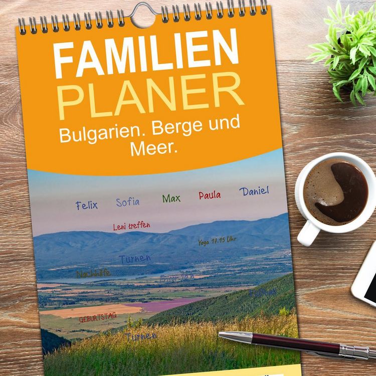 Produktbild: Familienplaner 2026 - Bulgarien. Berge und Meer. mit 5 Spalten (Wandkalender, 21 x 45 cm) CALVENDO