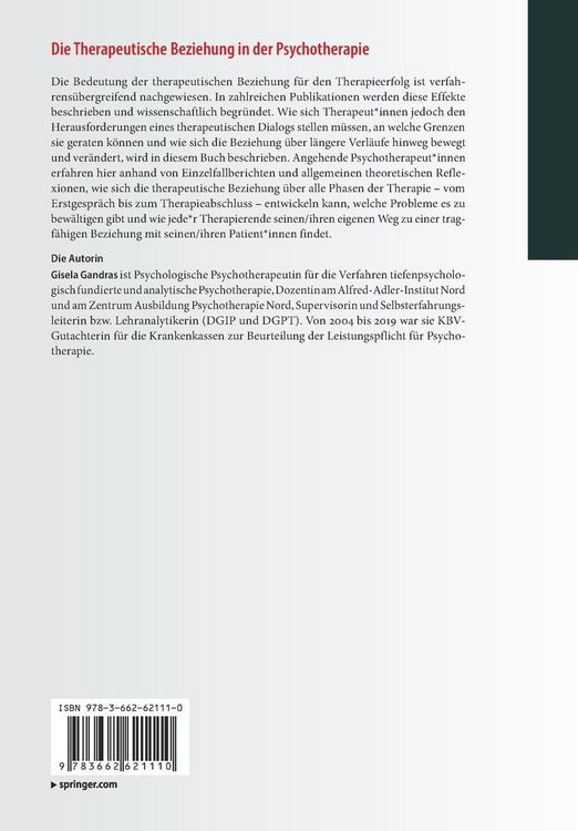Produktbild: Die Therapeutische Beziehung in der Psychotherapie