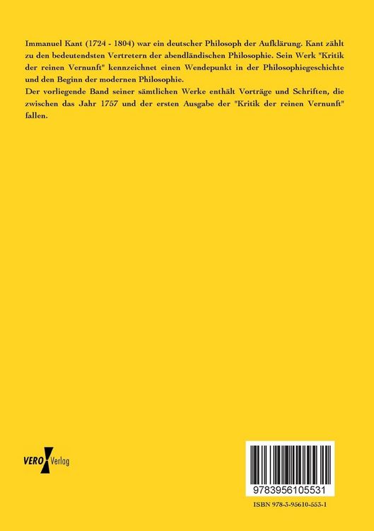 Produktbild: Immanuel Kants s&auml;mtliche Werke
