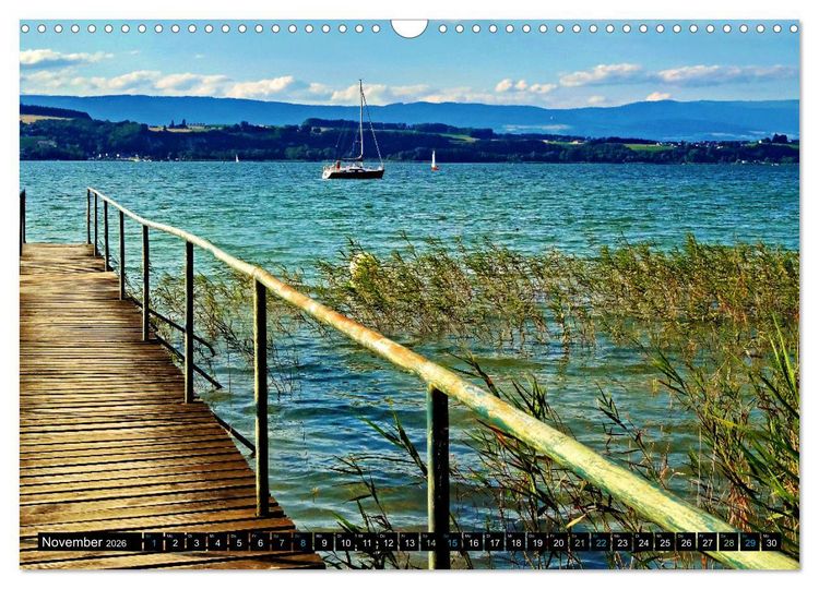 Produktbild: Murten &ndash; Historischer Charme am Ufer des Murtensees (Wandkalender 2026 DIN A3 quer), CALVENDO Monatskalender