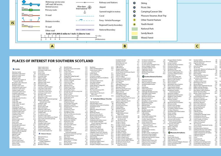 Produktbild: Scotland Touring Map