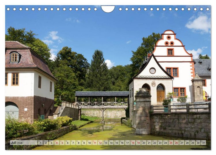 Produktbild: Schl&ouml;sser- und Burgenland Th&uuml;ringen (Wandkalender 2026 DIN A4 quer), CALVENDO Monatskalender