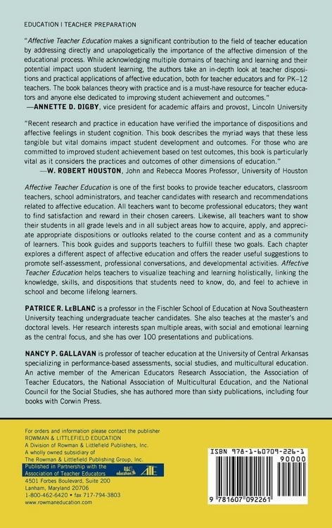 Produktbild: Affective Teacher Education