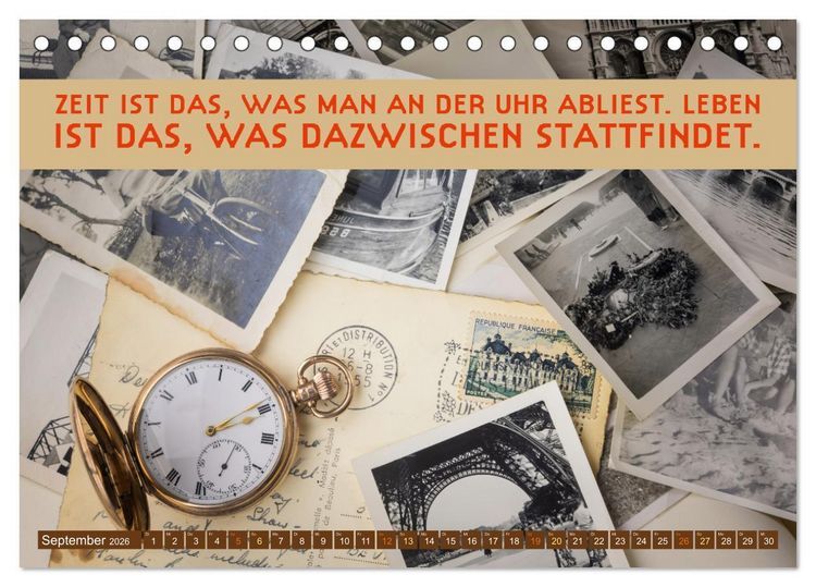 Produktbild: Im Flow der Zeit - im Hier und Jetzt (Tischkalender 2026 DIN A5 quer), CALVENDO Monatskalender