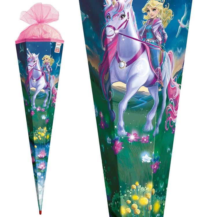 Produktbild: Motivschult&uuml;te, Magische Einhornreiterin, 85 cm