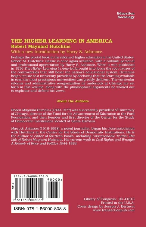 Produktbild: The Higher Learning in America