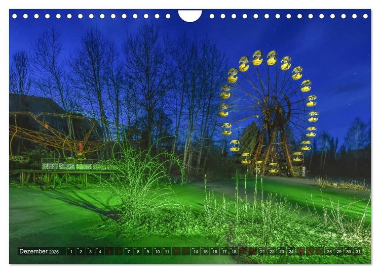 Produktbild: Tschernobyl - Prypjat - Die radioaktive Geisterstadt (Wandkalender 2026 DIN A4 quer), CALVENDO Monatskalender