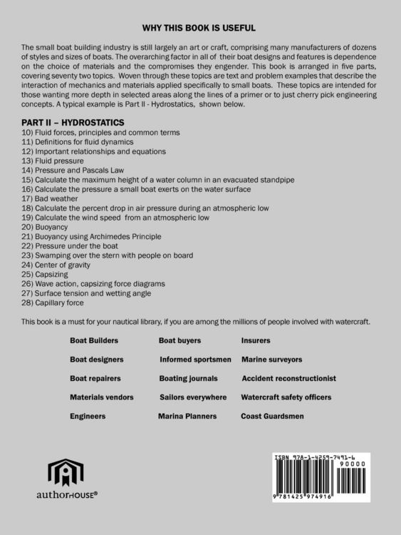 Produktbild: Small Boats Mechanics and Materials
