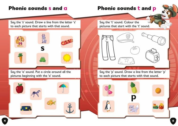 Produktbild: PAW Patrol First Phonics Activity Book