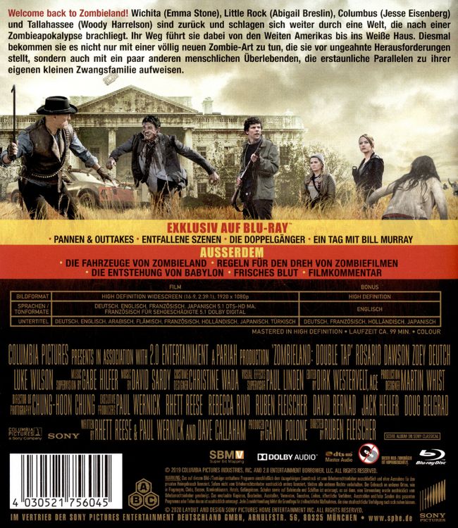Produktbild: Zombieland: Doppelt h&auml;lt besser