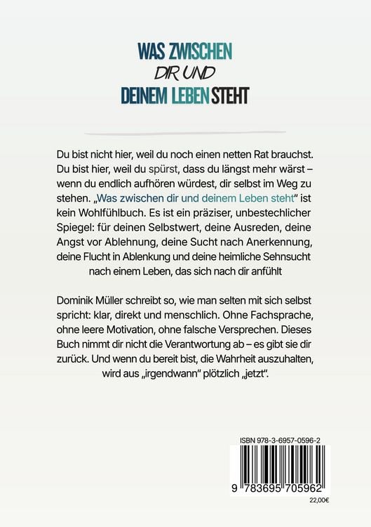 Produktbild: Was zwischen dir und deinem Leben steht