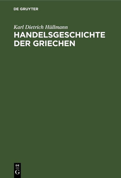 Produktbild: Handelsgeschichte der Griechen