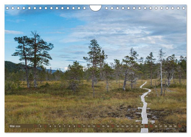 Produktbild: Wandern - In Norwegen und Schweden (Wandkalender 2026 DIN A4 quer), CALVENDO Monatskalender