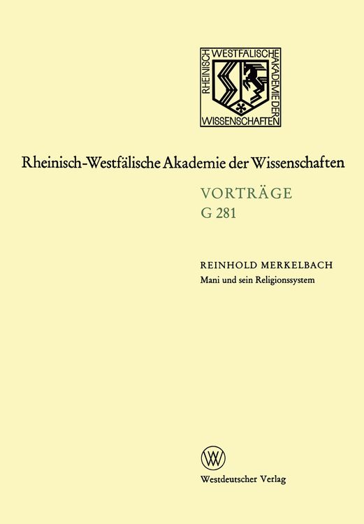 Bild vom Artikel Mani und sein Religionssystem vom Autor Reinhold Merkelbach