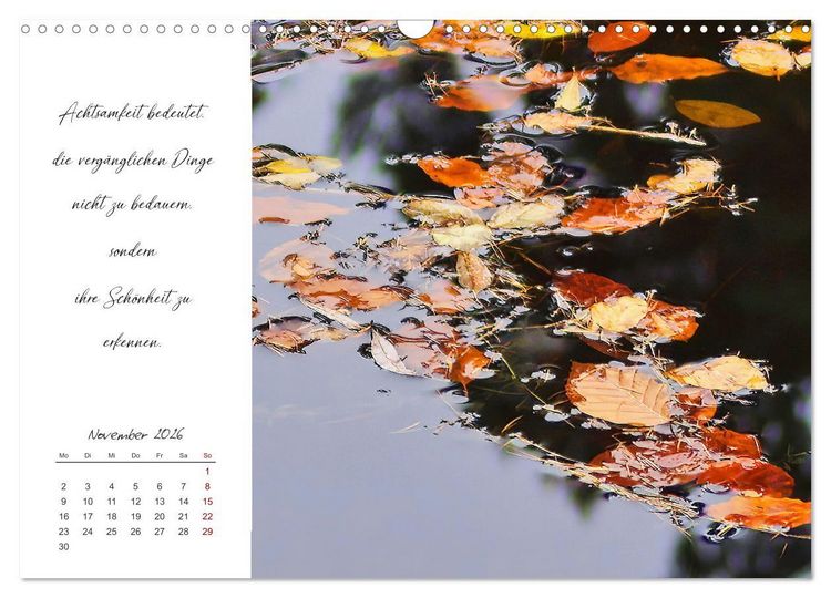Produktbild: Der Atem der Stille - Achtsame Augenblicke in der Natur (Wandkalender 2026 DIN A3 quer), CALVENDO Monatskalender