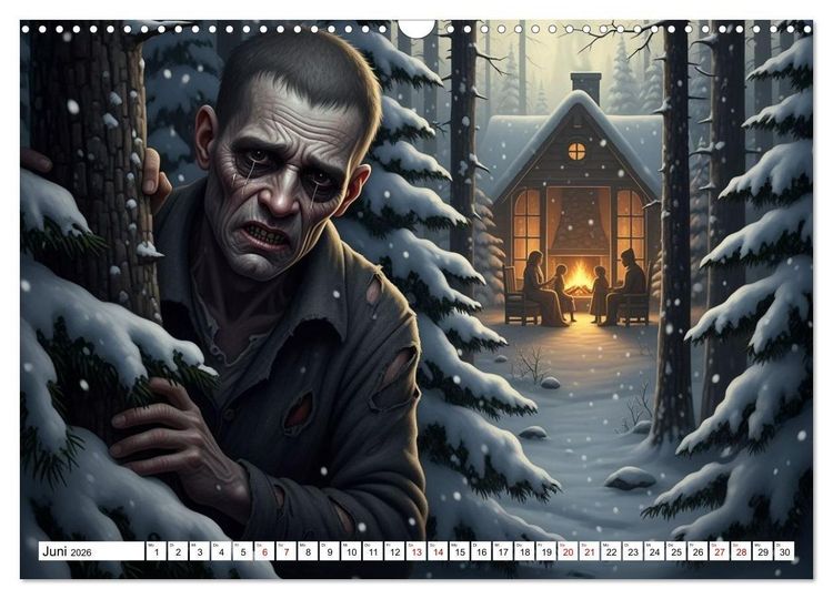 Produktbild: Victor Frankenstein und seine Sch&ouml;pfung (Wandkalender 2026 DIN A3 quer), CALVENDO Monatskalender