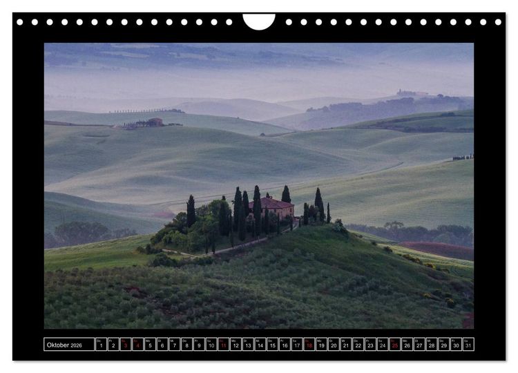 Produktbild: Toskana - Die Magie des Val d'Orcia (Wandkalender 2026 DIN A4 quer), CALVENDO Monatskalender