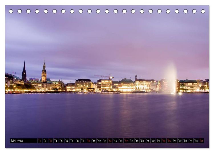 Produktbild: Hamburg - Alster (Tischkalender 2026 DIN A5 quer), CALVENDO Monatskalender