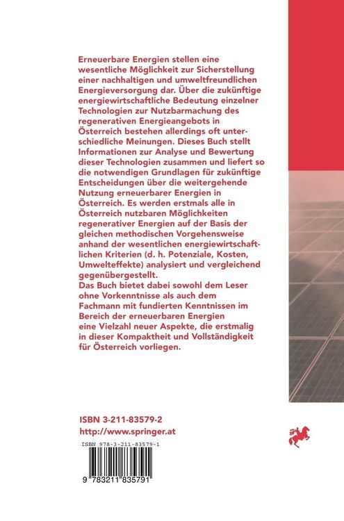 Produktbild: Erneuerbare Energien in &Ouml;sterreich