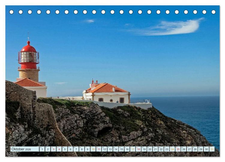 Produktbild: Leucht&uuml;rme - immer wieder faszinierend (Tischkalender 2026 DIN A5 quer), CALVENDO Monatskalender