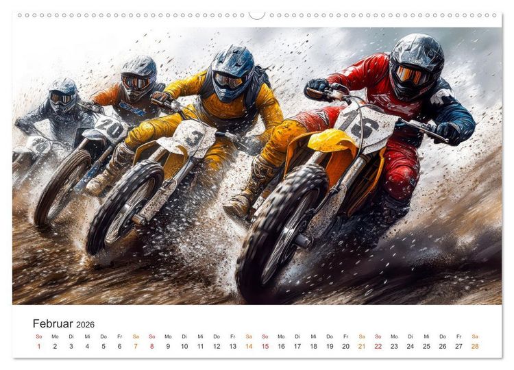 Produktbild: Motocross - Highspeed durch das Jahr (hochwertiger Premium Wandkalender 2026 DIN A2 quer), Kunstdruck in Hochglanz