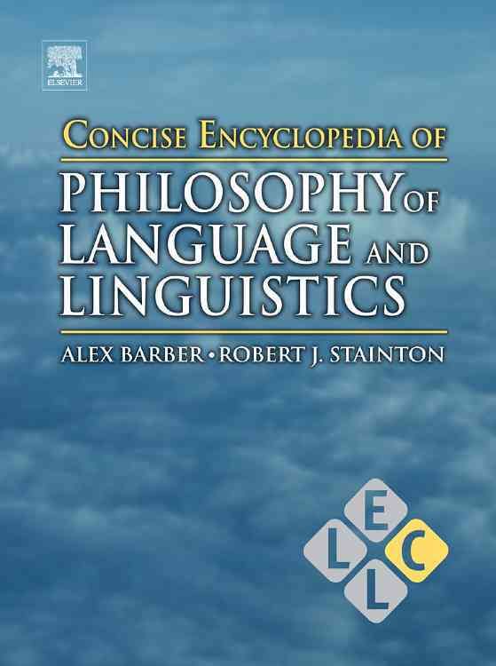 Produktbild: Concise Encyclopedia of Philosophy of Language and Linguistics