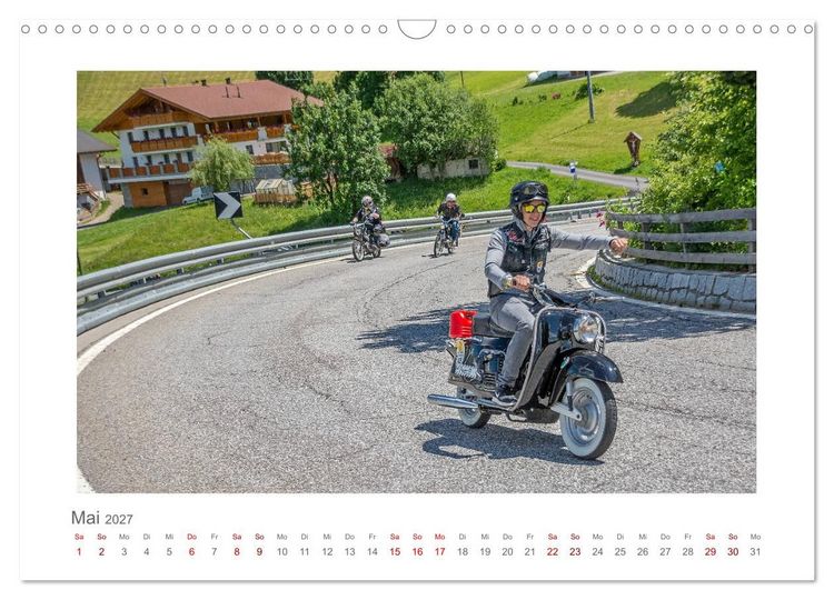 Produktbild: Faszination Zweirad - Impressionen vom &Ouml;tztaler Moped Marathon (Wandkalender 2027 DIN A3 quer), CALVENDO Monatskalender