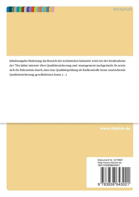 Produktbild: Die Bedeutung der ISO 9000 als Instrument der Qualit&auml;tssicherung in der Weiterbildung unter fachdidaktischer Perspektive