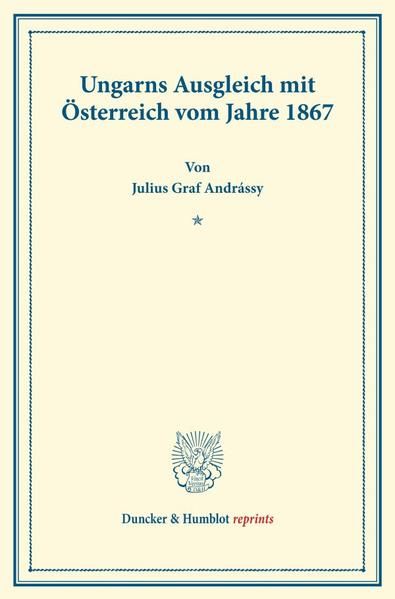 Produktbild: Ungarns Ausgleich mit &Ouml;sterreich