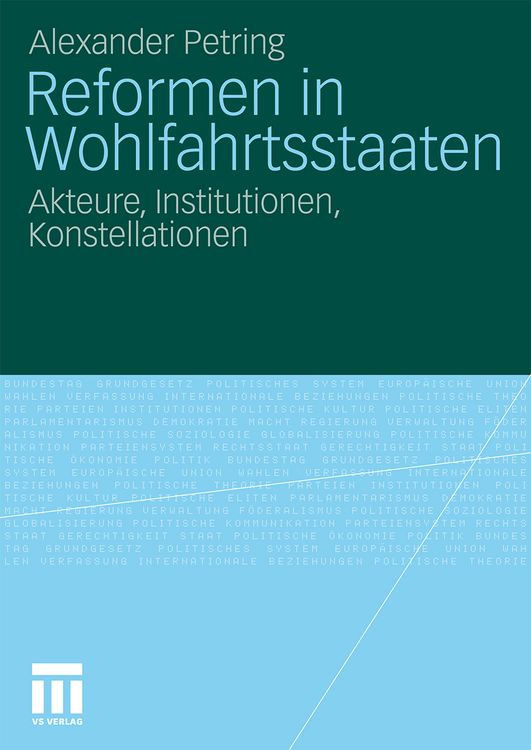 Produktbild: Reformen in Wohlfahrtsstaaten