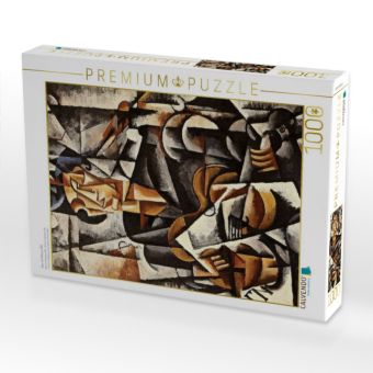 Produktbild: CALVENDO Puzzle Frau mit Gitarre, 1915 | 1000 Teile Lege-Gr&ouml;&szlig;e 64x48cm Foto-Puzzle f&uuml;r gl&uuml;ckliche Stunden