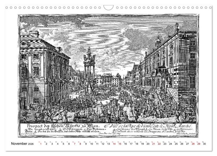 Produktbild: TU FELIX AUSTRIA - Wien in alten Ansichten (Wandkalender 2026 DIN A3 quer), CALVENDO Monatskalender