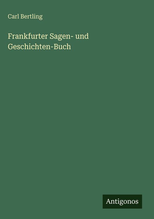 Produktbild: Frankfurter Sagen- und Geschichten-Buch