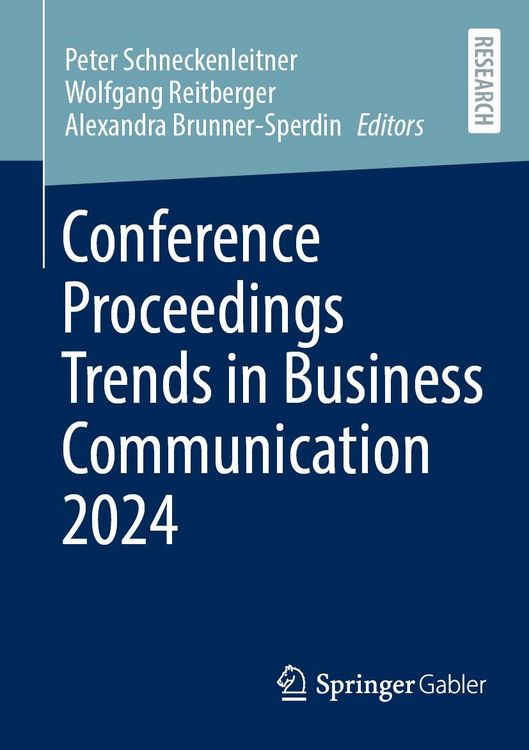Produktbild: Conference Proceedings Trends in Business Communication 2024