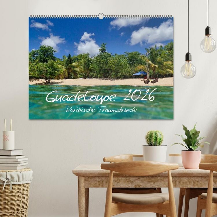 Produktbild: Guadeloupe - Karibische Traumstr&auml;nde (Wandkalender 2026 DIN A2 quer), CALVENDO Monatskalender