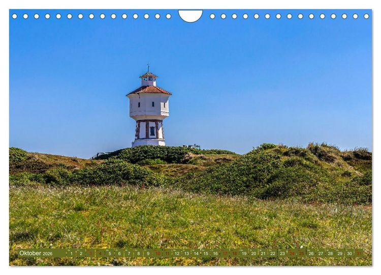 Produktbild: Inselliebe Langeoog (Wandkalender 2026 DIN A4 quer), CALVENDO Monatskalender
