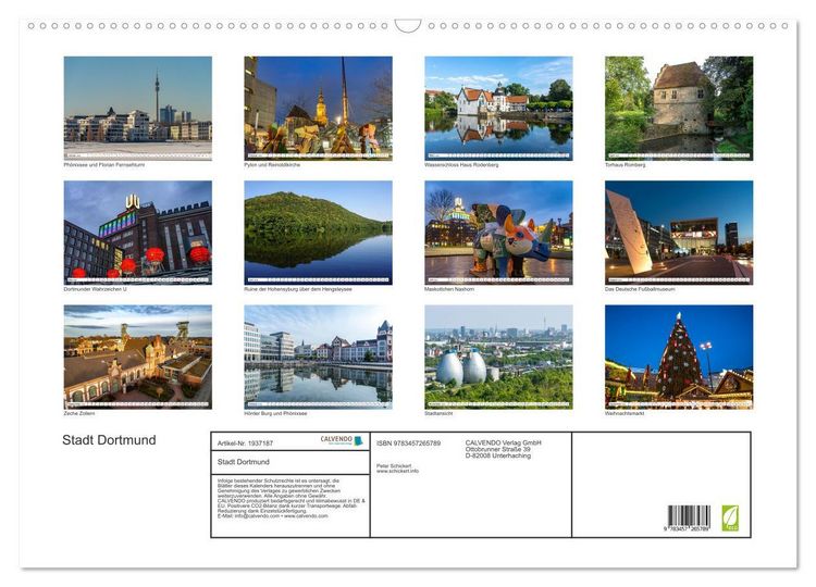 Produktbild: Stadt Dortmund (Wandkalender 2026 DIN A2 quer), CALVENDO Monatskalender