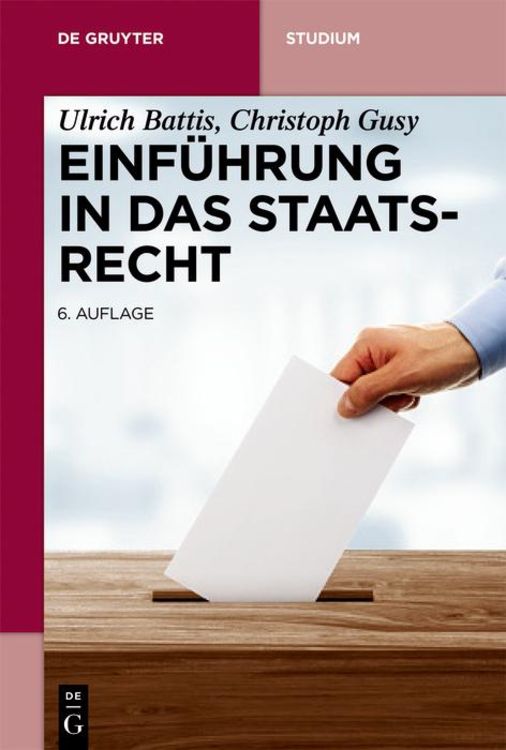 Produktbild: Einf&uuml;hrung in das Staatsrecht