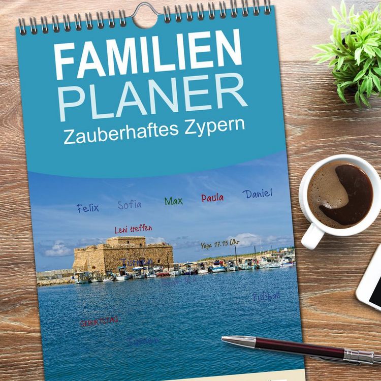 Produktbild: Familienplaner 2026 - Zauberhaftes Zypern mit 5 Spalten (Wandkalender, 21 x 45 cm) CALVENDO
