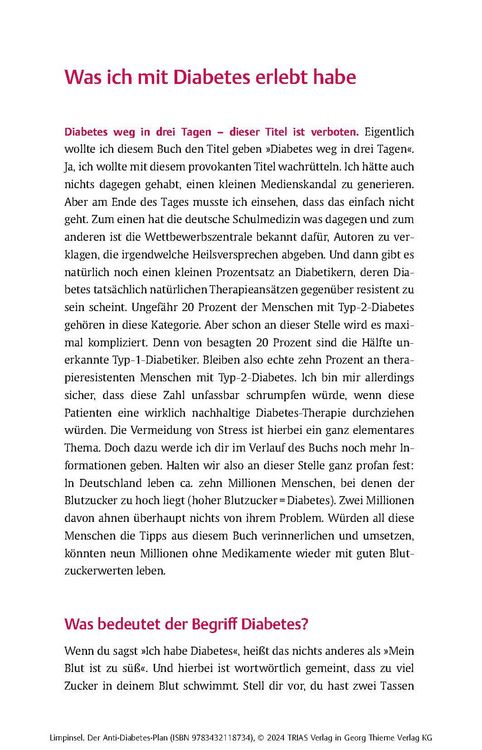 Produktbild: Der Anti-Diabetes-Plan
