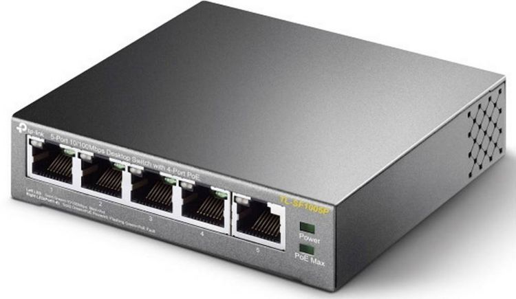 Produktbild: TP-LINK TL-SF1005P TL-SF1005P Netzwerk Switch 5 Port PoE-Funktion