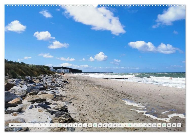 Produktbild: Gl&uuml;cksmomente am Meer - Sehnsuchtsorte deutscher K&uuml;stenlandschaften (Wandkalender 2027 DIN A2 quer), CALVENDO Monatskalender