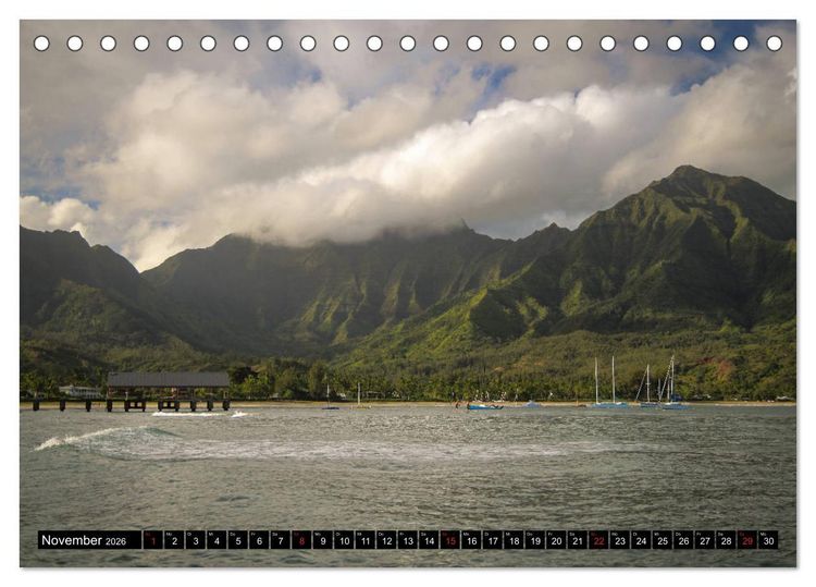 Produktbild: Wandern auf Hawaii - Berge im Pazifik (Tischkalender 2026 DIN A5 quer), CALVENDO Monatskalender