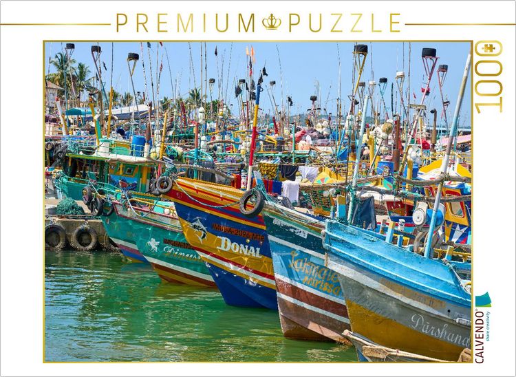 Produktbild: CALVENDO Puzzle Hafenleben: Fischerboote im Morgenlicht | 1000 Teile Lege-Gr&ouml;&szlig;e 64x48cm Foto-Puzzle f&uuml;r gl&uuml;ckliche Stunden
