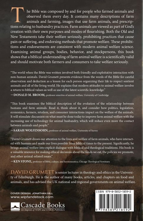 Produktbild: The Bible and Farm Animal Welfare