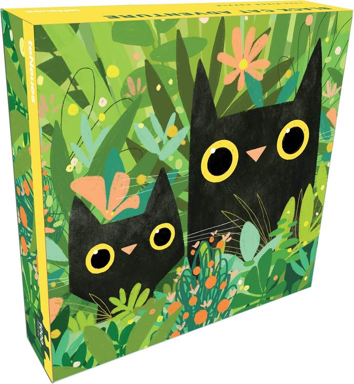 Produktbild: Teneues - 1,000 Piece Puzzle: Black Cat Adventure, 20 X 20 Puzzle, Includes a Full Color Poster Guide